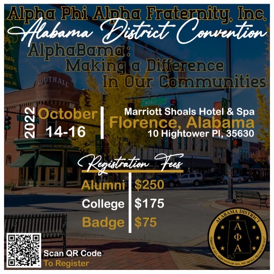 2022 Alpha Phi Alpha Fraternity, Inc. Alabama District Convention